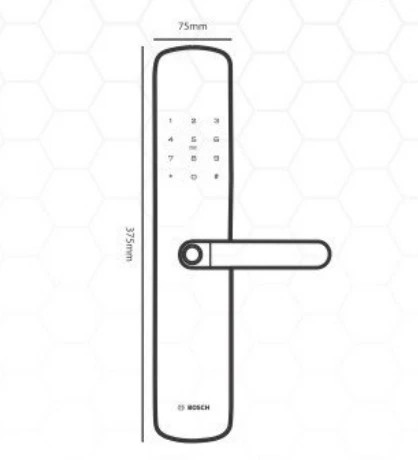 Khóa Cửa Vân Tay BOSCH ID 60 EU GRAY APP