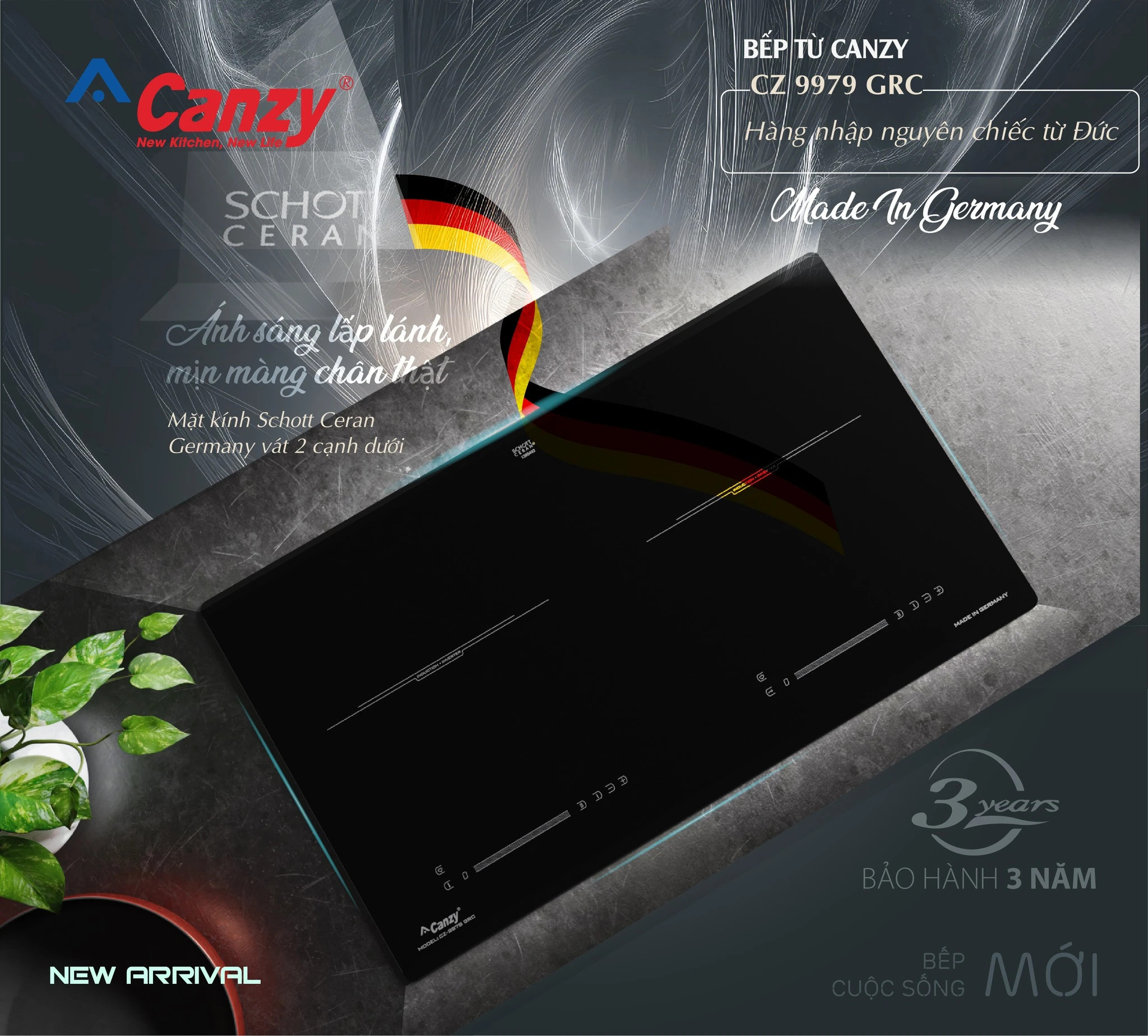 Bếp Từ Canzy CZ-9979 GRS