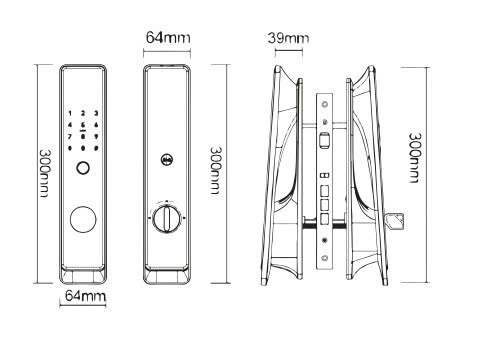 Khóa Vân Tay Cửa Gỗ AVOLOCK AL-81FRVT-B