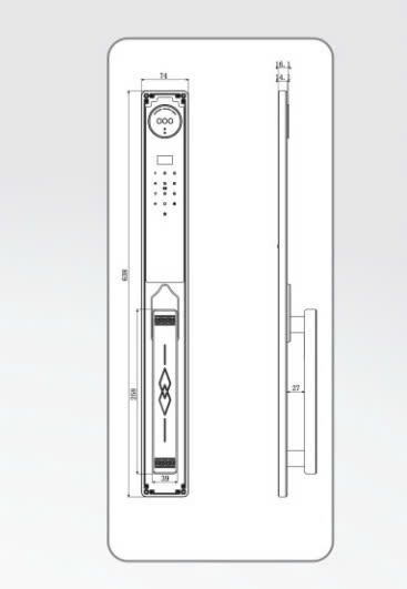 Khóa Điện Tử KASSLER KL-968 CNC BLUE GREY APP