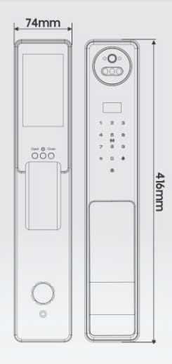 Khóa Điện Tử KASSLER KL-868 CNC BLUE GREY APP