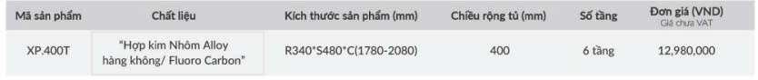 Tủ Đồ Khô Cánh Rút/Xoay Titanium GrandX XP.400T