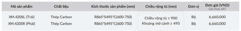 Kệ Góc Liên Hoàn Hình Lá GrandX XM.420S (L/R)
