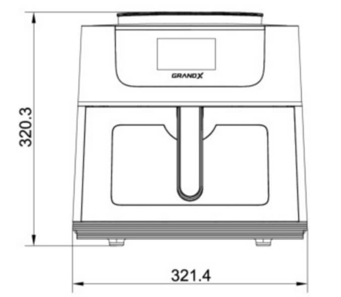Nồi Chiên Không Dầu GrandX GX-AR08Smart