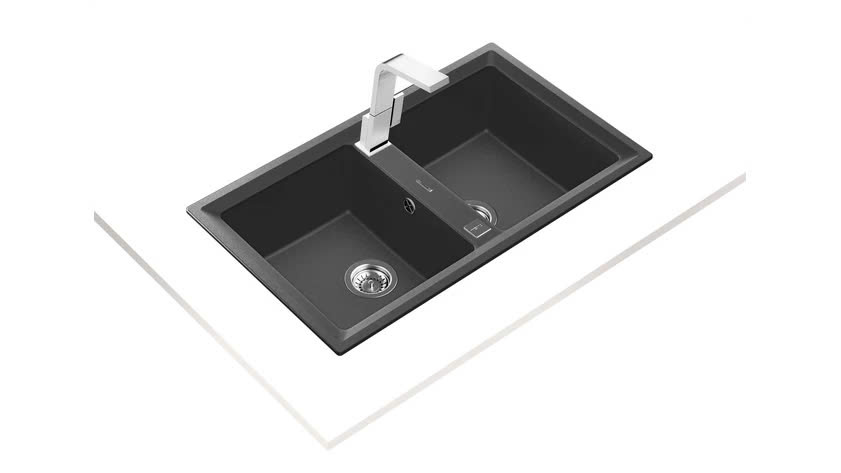 Chậu đá nhân tạo TEKA STONE 90 B-TG 2B BK