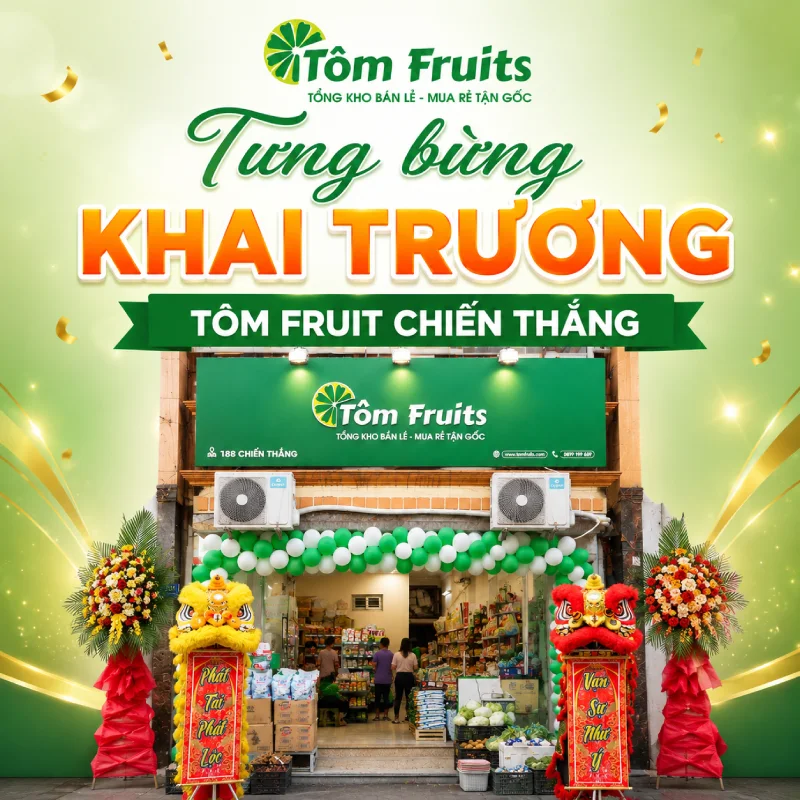 Tôm Fruit Chiến Thắng - Đón hàng trăm lượt khách trong ngày đầu mở cửa