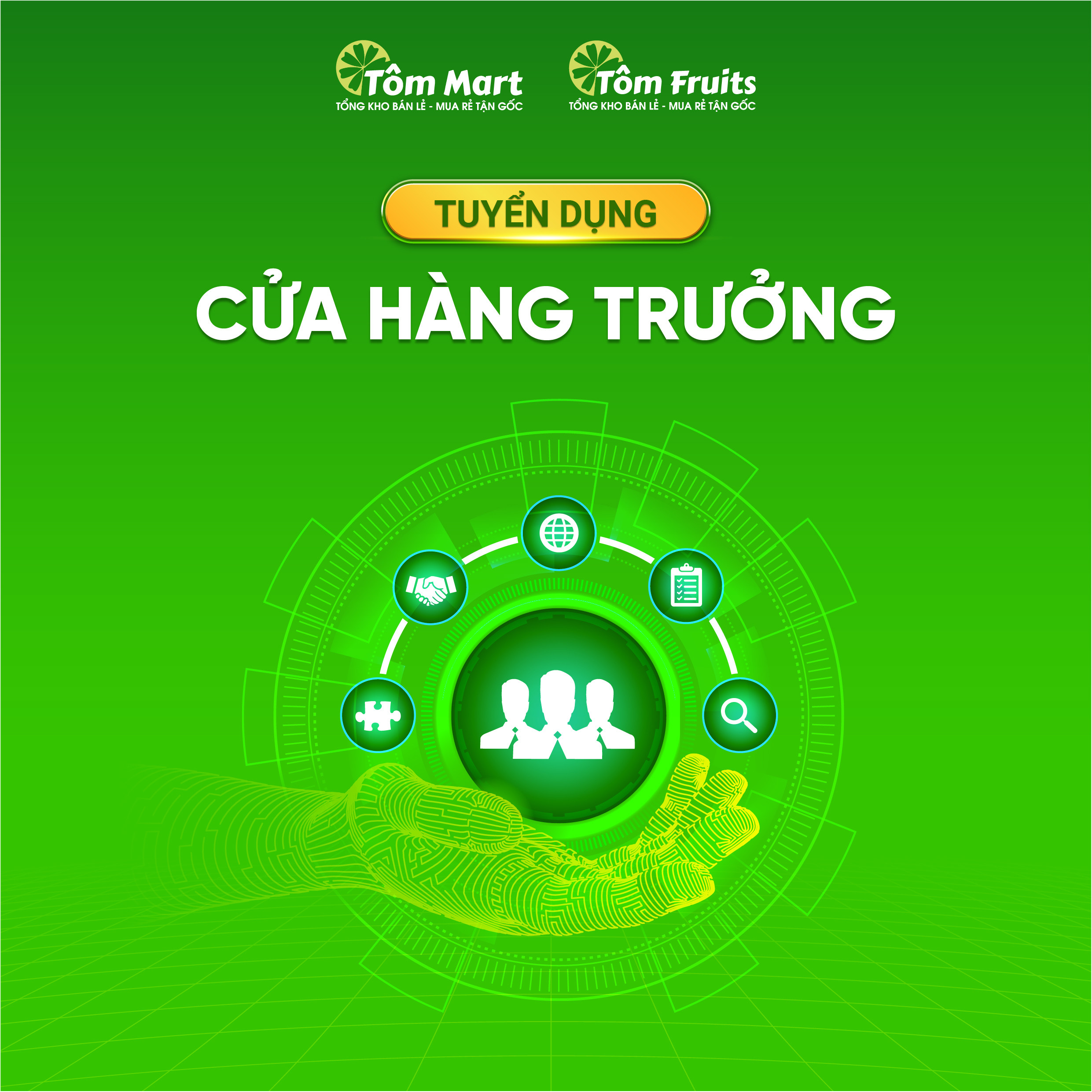 Tuyển dụng vị trí Cửa Hàng Trưởng