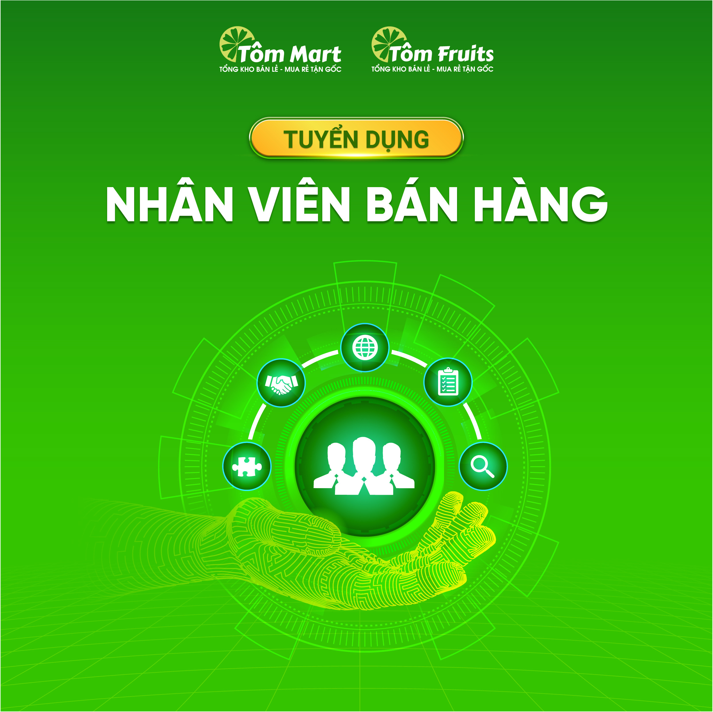 Tuyển dụng vị trí Nhân Viên Bán Hàng