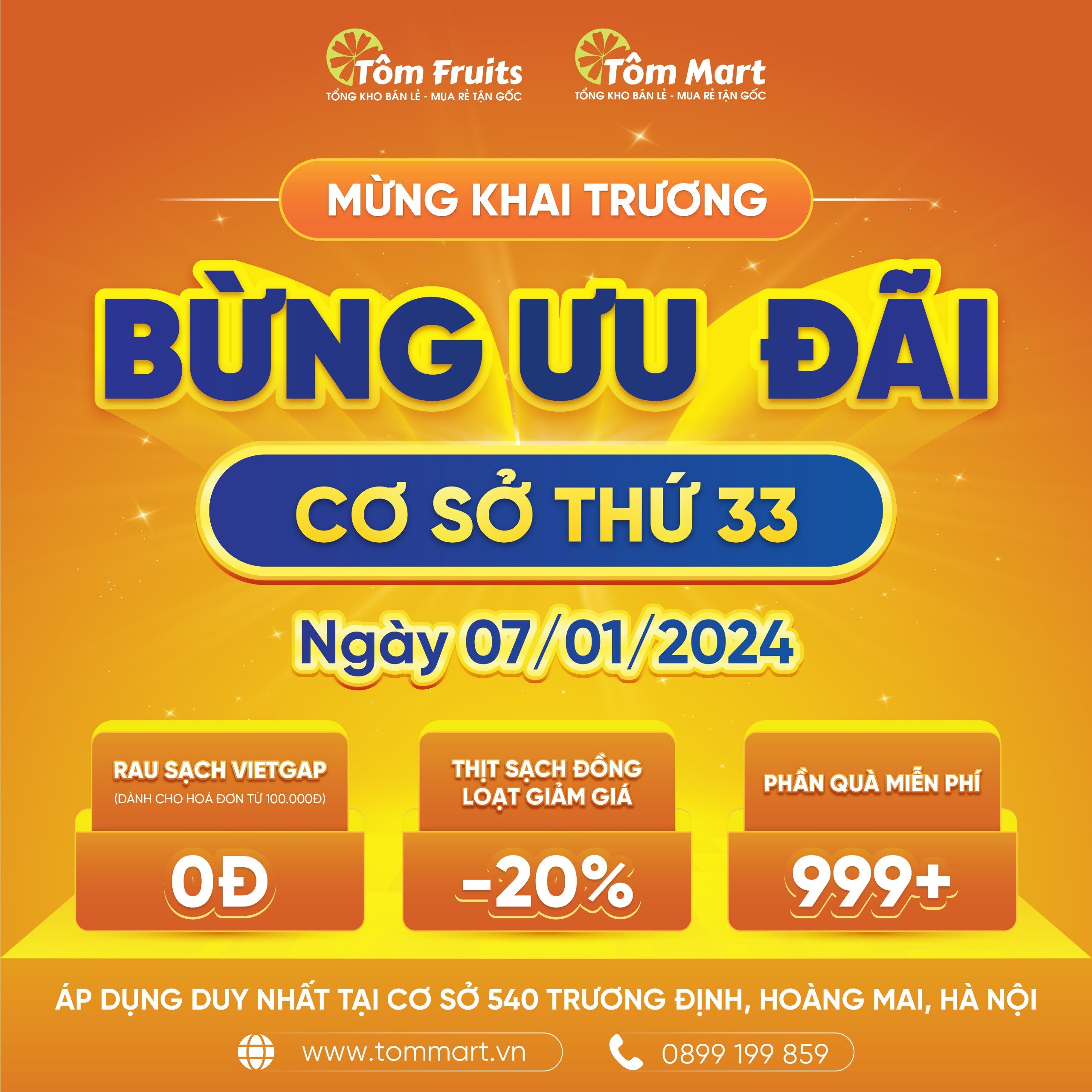 Tưng bừng khai trương cơ sở Tôm Mart thứ 33