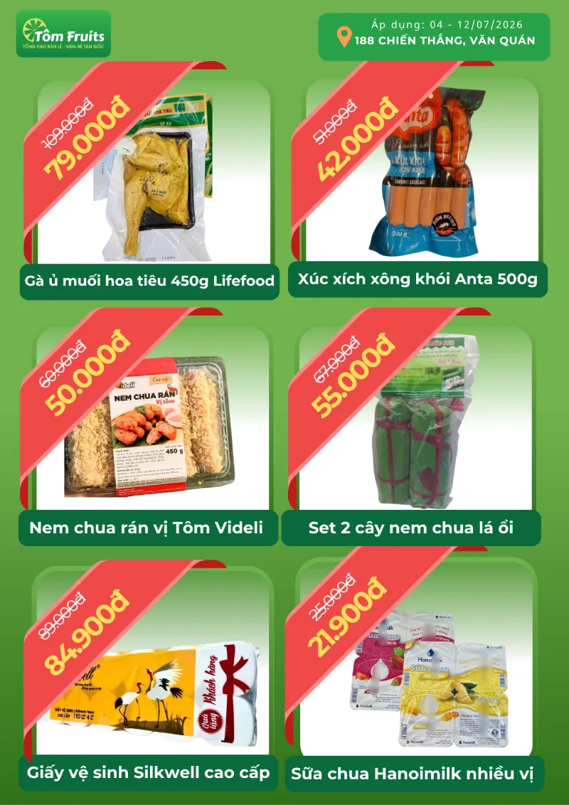 ưu đãi khai trương Tôm Fruit Chiến Thắng