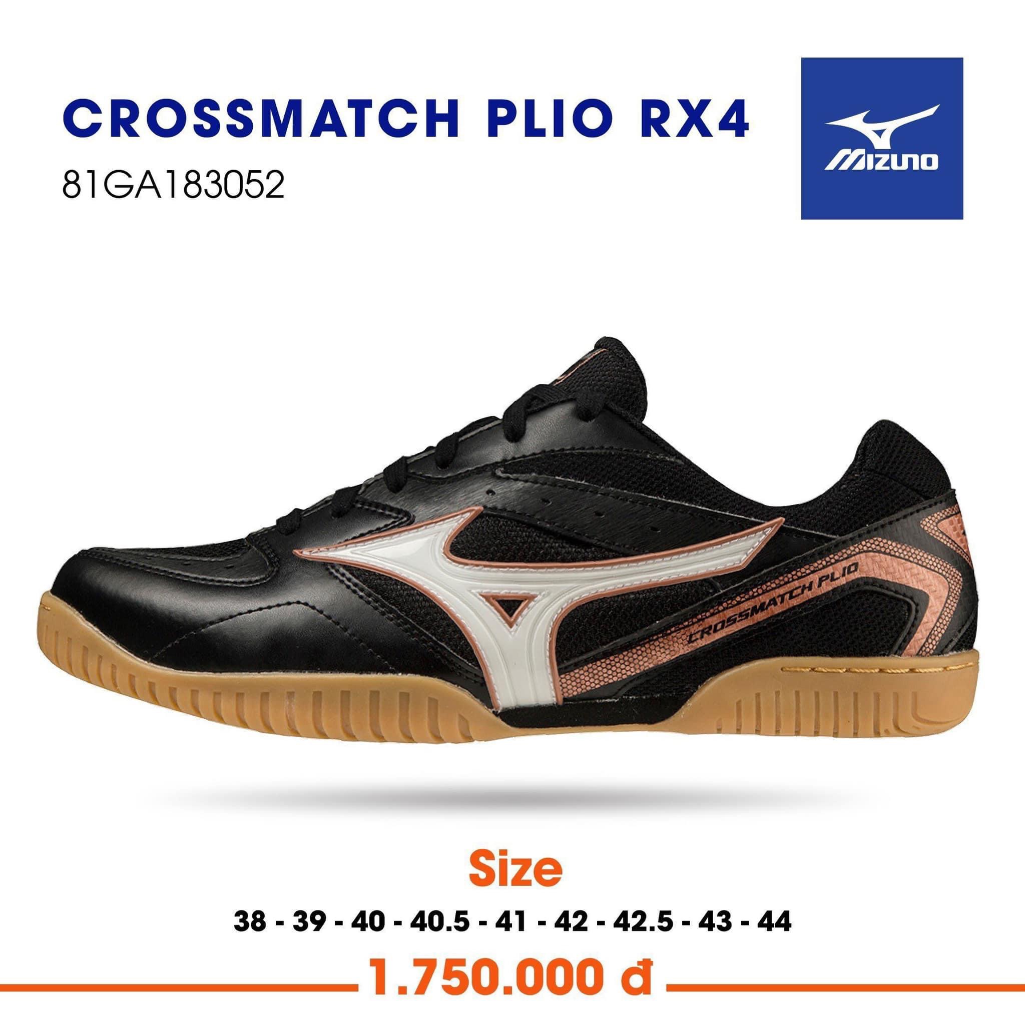 Crossmatch Rj0480 Giày Crossmatch Plio RX4 Đen Trắng | Bóng bàn 3T