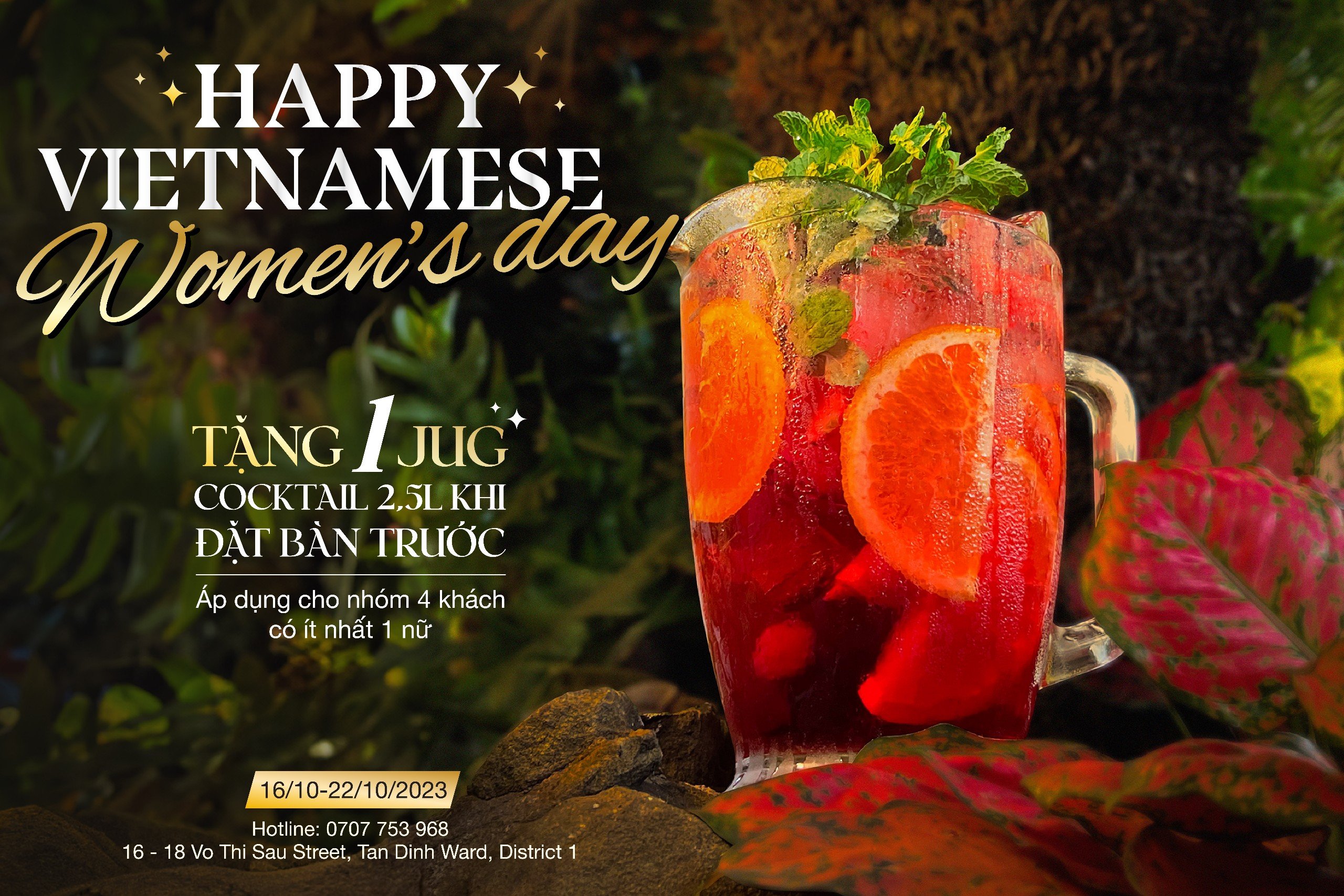 MỪNG 20.10 THỬ VỊ COCKTAILS MỚI TẠI HOPRIZON TAPROOM!