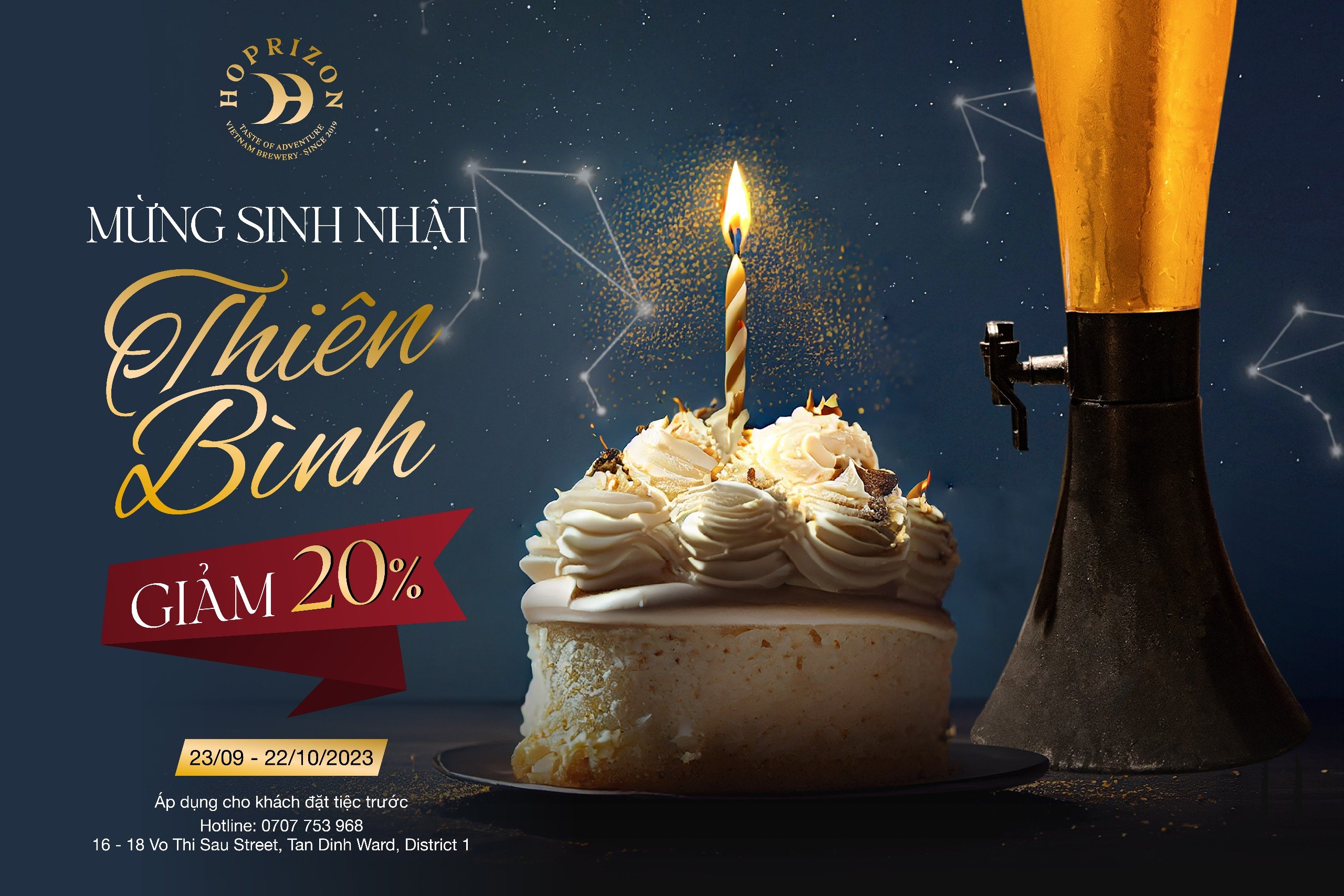 MỪNG SINH NHẬT CUNG THIÊN BÌNH 23/09 - 22/10