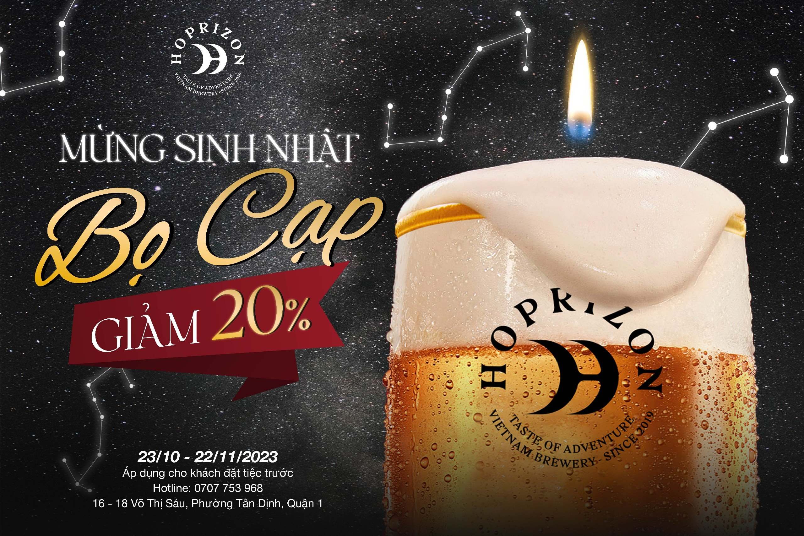 MỪNG SINH NHẬT BỌ CẠP (23/10 - 22/11)