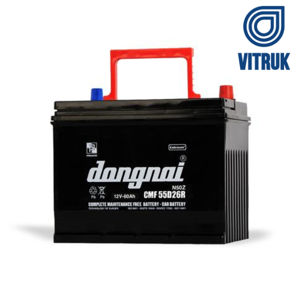 Ắc quy khô miễn bảo dưỡng Đồng Nai CMF 55D26R - 12V - 60Ah