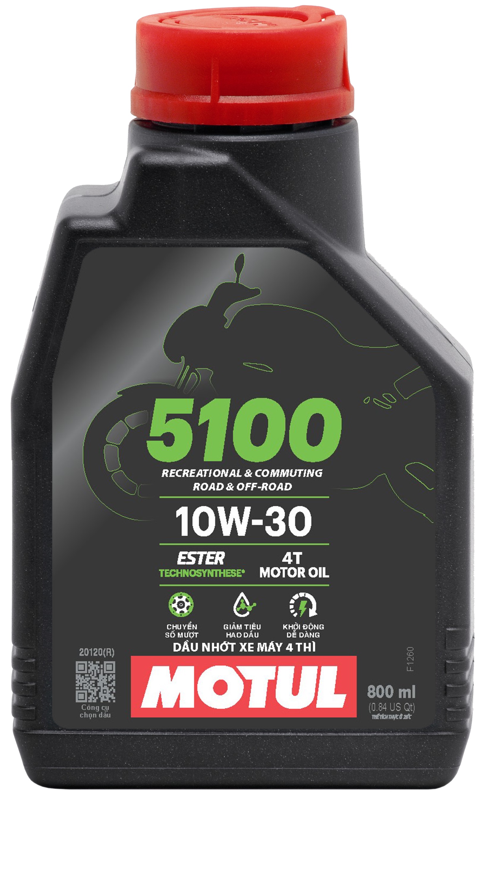 Dầu nhờn Motul 5100 4T 10W30 0.8L