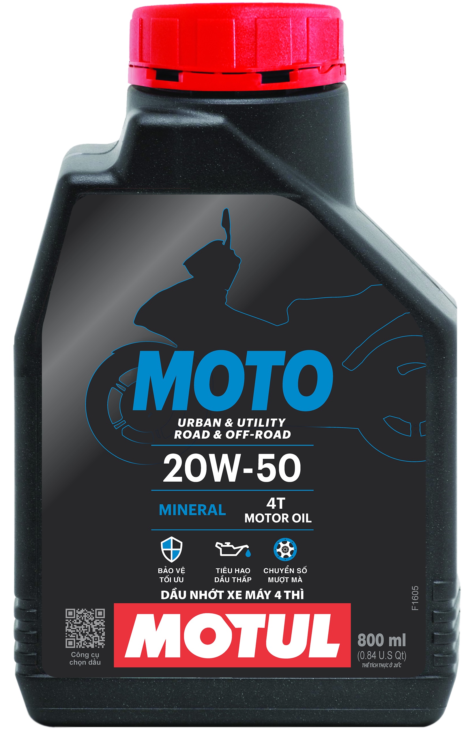 Dầu nhờn Motul Moto 4T 20W50 VN 0.8L