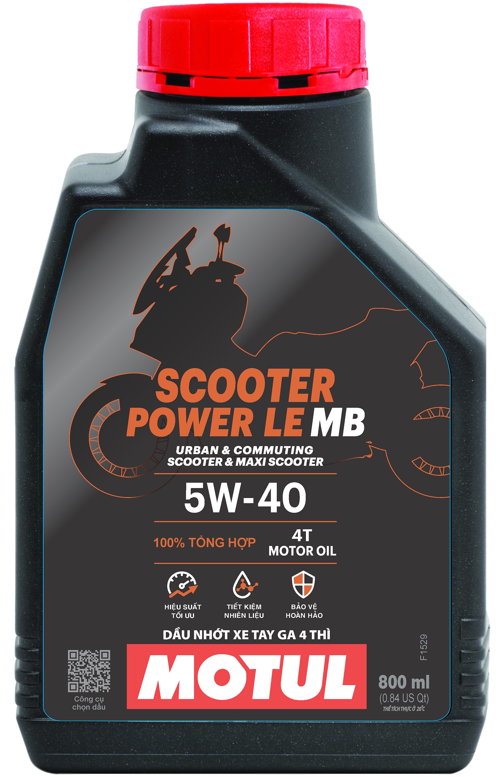 Dầu nhờn Motul Scooter Power LE 5W40 0.8L