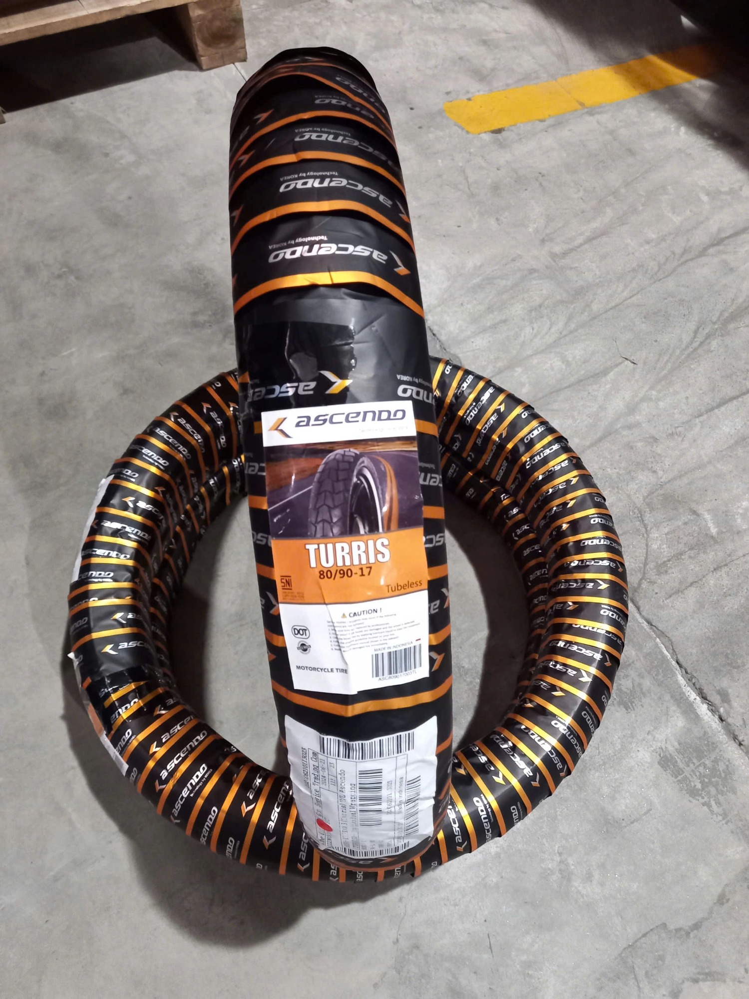 Lốp xe máy Ascendo 80/90-17 Turris vỏ gai PRO 03