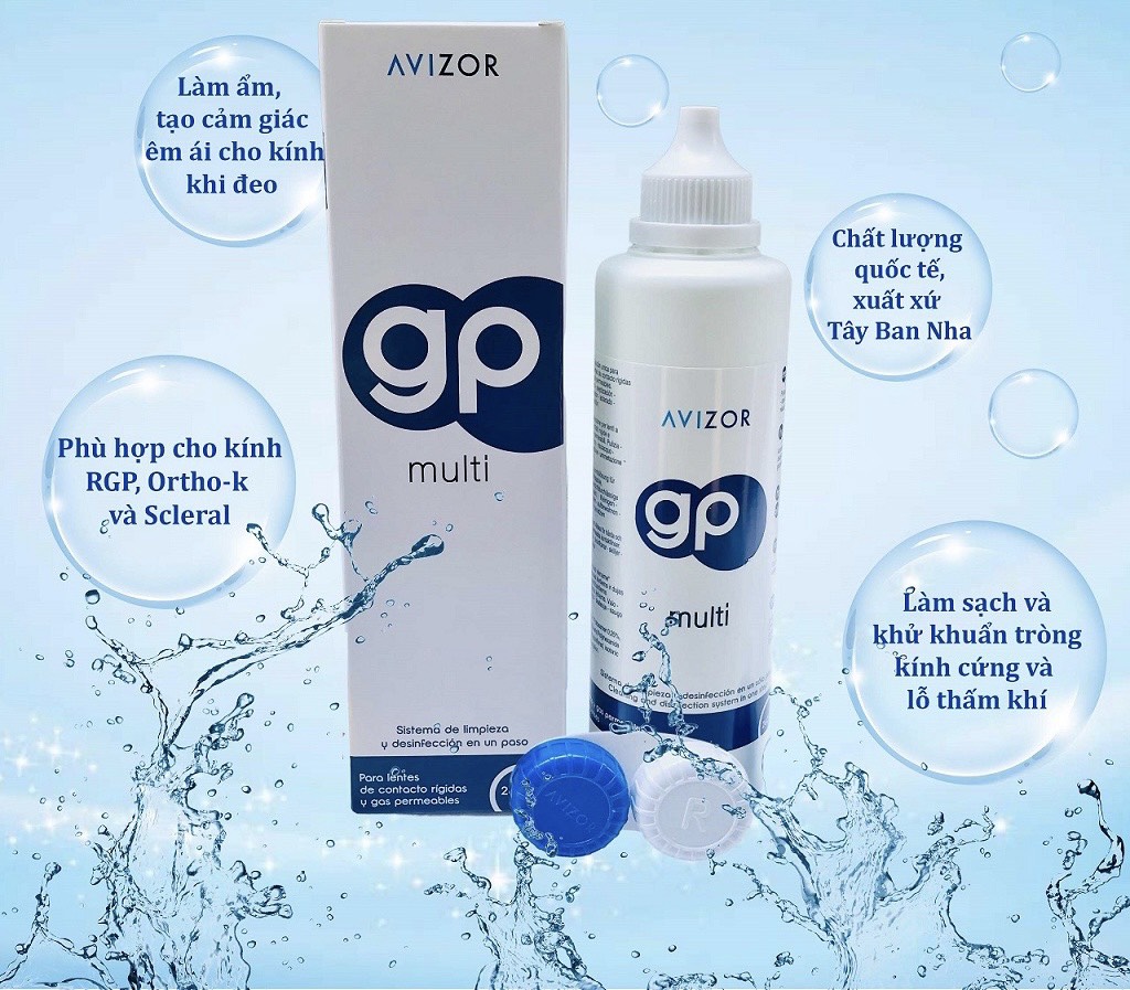 Dung Dịch Ngâm Kính Áp Tròng Avizor GP Multi 240ml