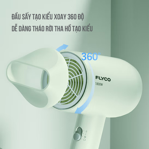 Máy sấy tóc Flyco FH1622VN chính hãng giá tốt, bảo hành 2 năm