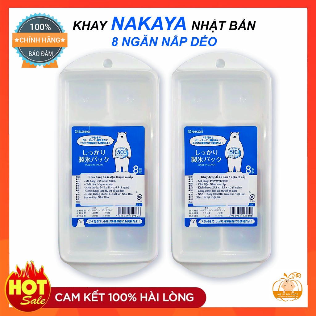 Khay 8 Ngăn Nắp Dẻo NAKAYA ATD15