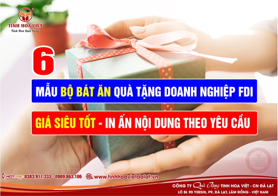 6 mẫu bộ đồ ăn quà tặng doanh nghiệp giá siêu Hot năm 2023