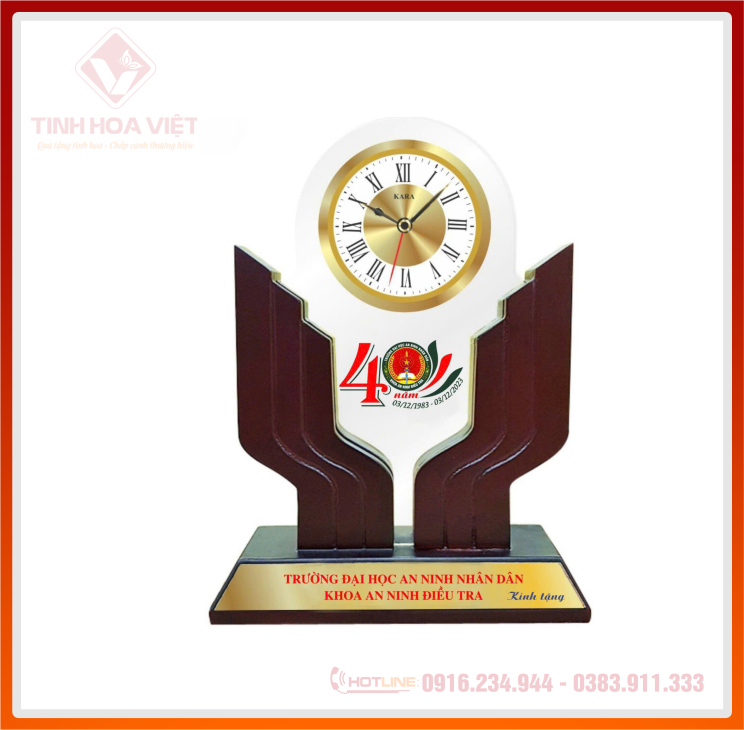 Đồng hồ để bàn in logo – Giải pháp quà tặng Đẳng Cấp