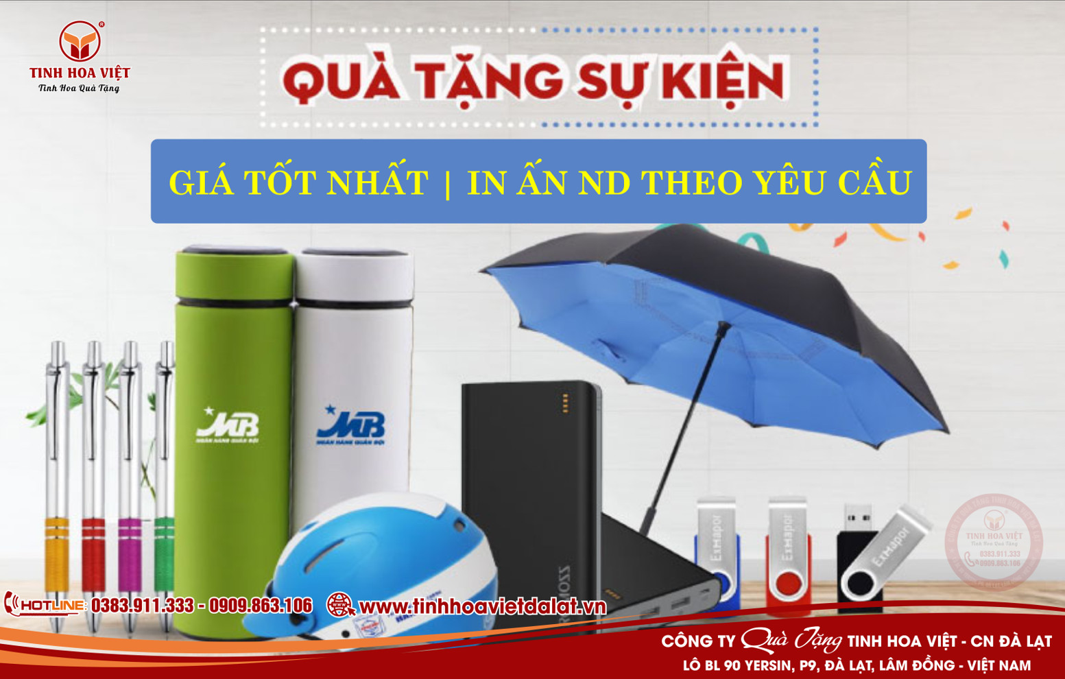 Tinh Hoa Việt Cung Cấp Quà Tặng Sự Kiện Giá Tốt Nhất Tại Đà Lạt Và Khu Vực Phía Nam
