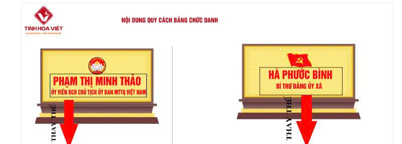 Tinh Hoa Việt cung cấp bảng chức danh cho cơ quan, doanh nghiệp