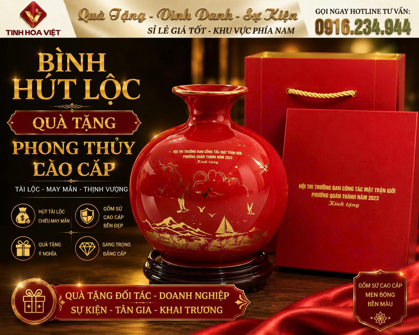 Bình Hút Lộc Đỏ Hợp Mệnh Nào? Dùng Làm Quà Tặng Sự Kiện Nào Ý Nghĩa