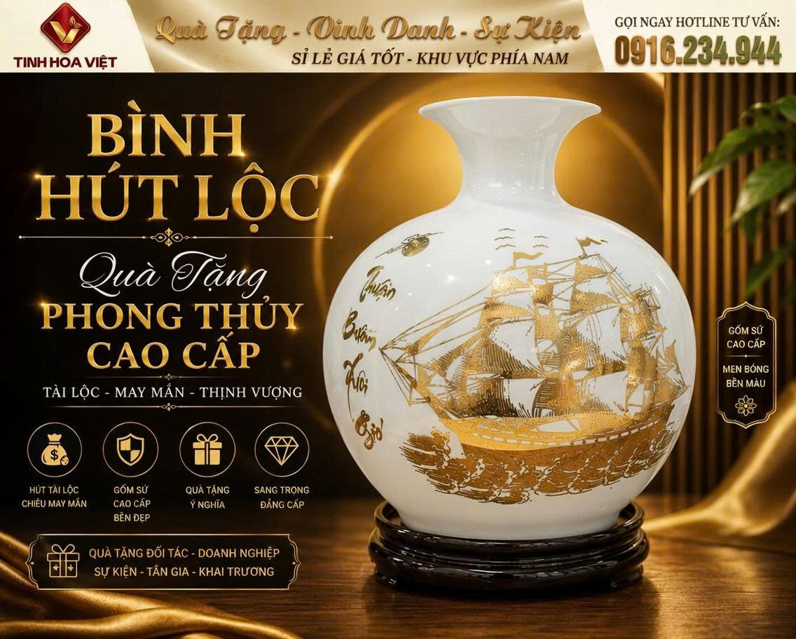 Bình Hút Lộc Trắng – Vẻ Đẹp Tinh Tế Và Sang Trọng Trong Phong Thủy