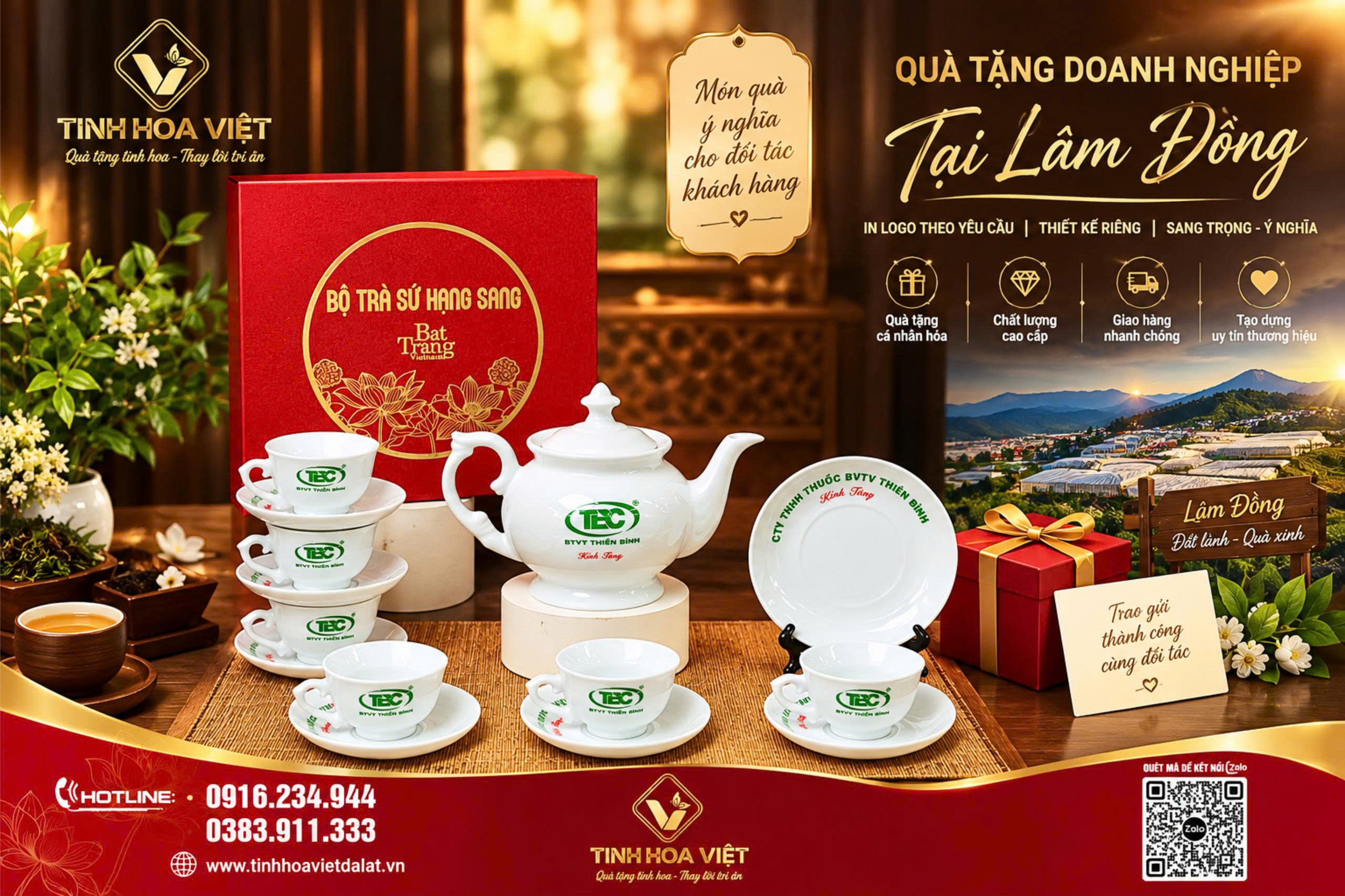 Quà Tặng Doanh Nghiệp Lâm Đồng | In Logo Theo Yêu Cầu