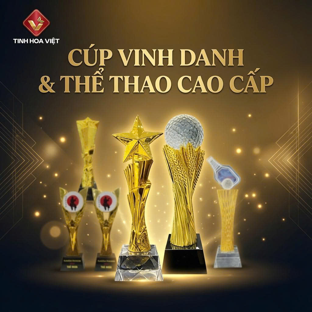 Cúp Vinh Danh Thể Thao Cao Cấp Cúp Golf Cúp Ngôi Sao Cúp Vinh Danh