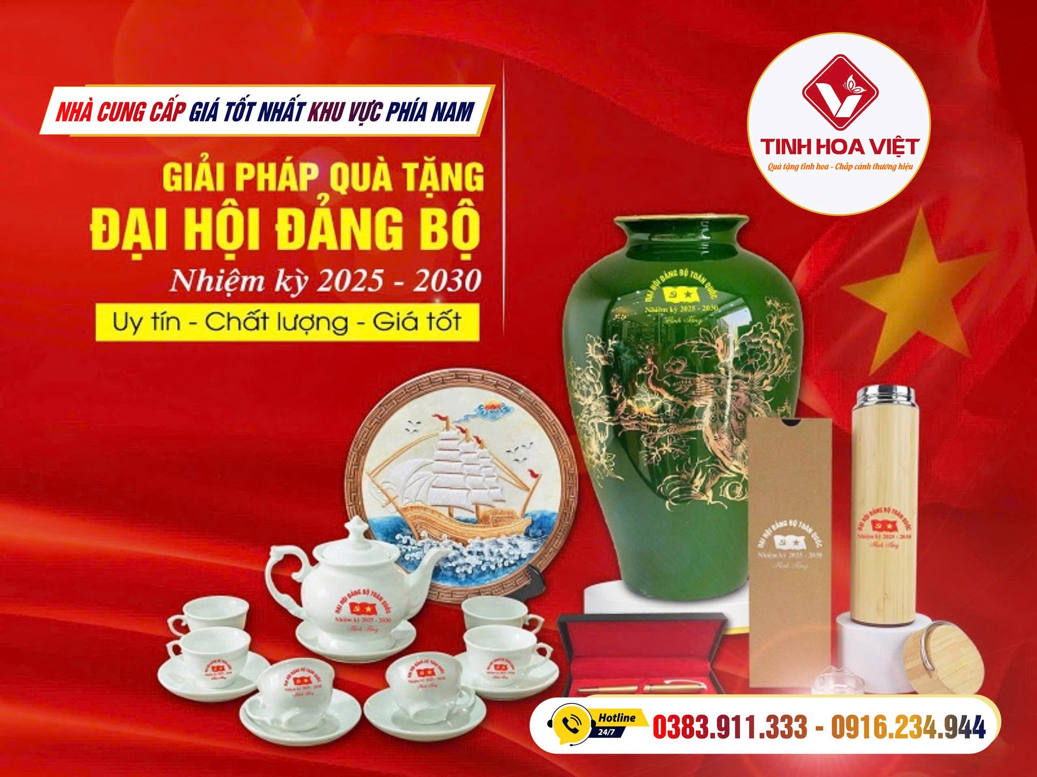 Đơn vị cung cấp quà tặng Đại hội Đảng uy tín khu vực Miền Trung – Tây Nguyên