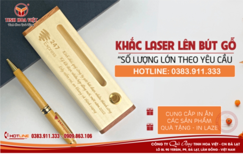 Dịch vụ in khắc laze tại Đà Lạt và Khu Vực Phía Nam