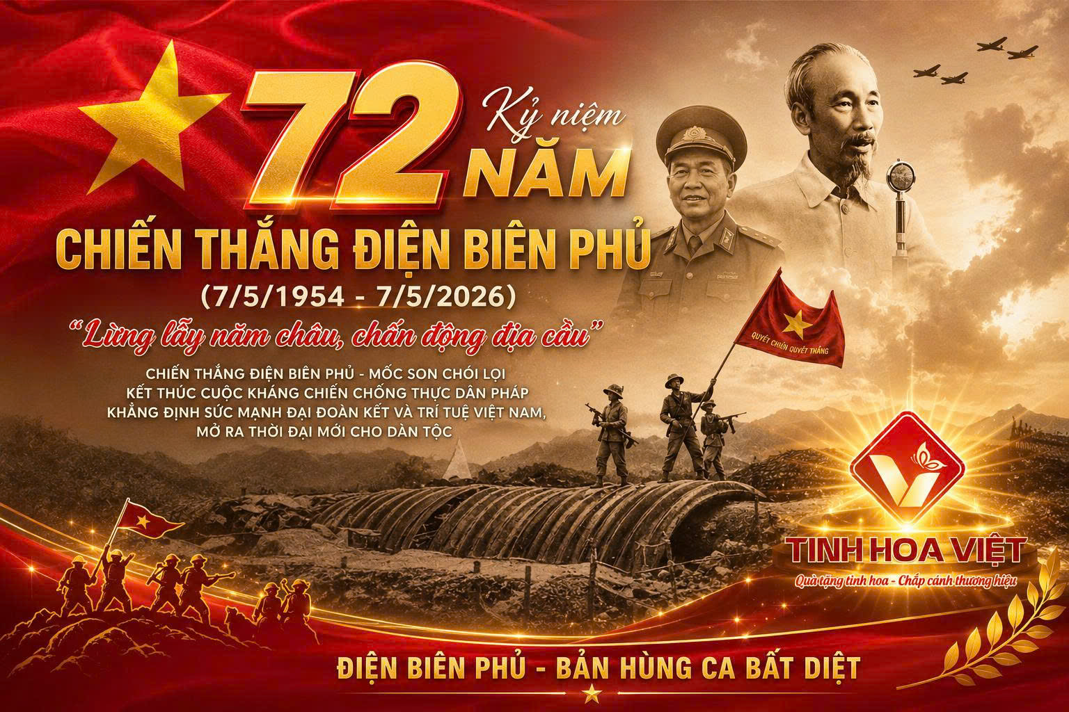 Kỷ Niệm 72 Năm Chiến Thắng Điện Biên Phủ (7/5/1954 – 7/5/2026)