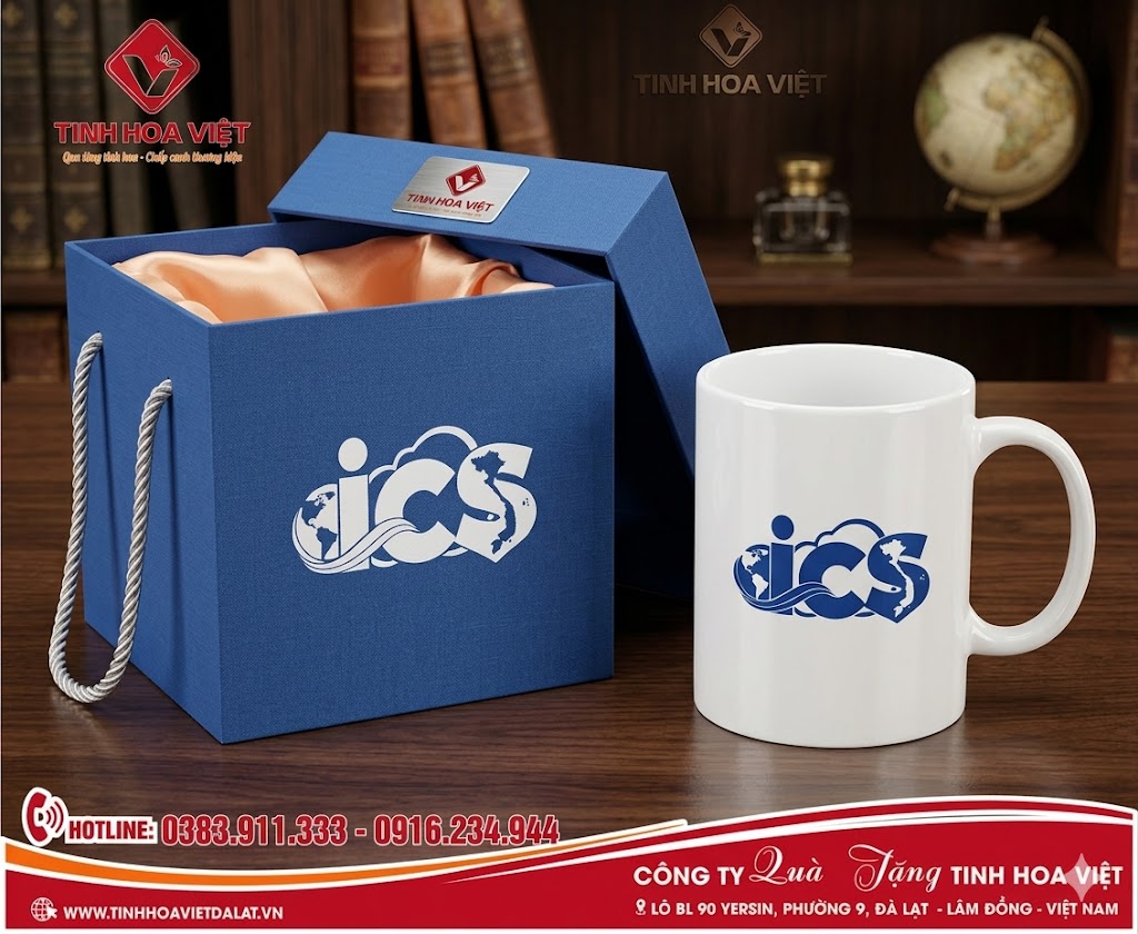 Ly Sứ In Logo Đà Lạt | Xưởng Sản Xuất Ly Sứ Quà Tặng Doanh Nghiệp Giá Tốt