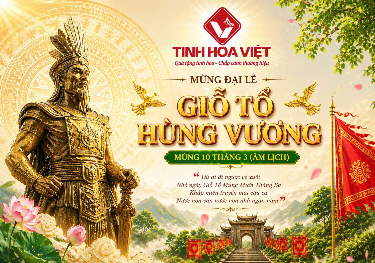 Mừng Đại Lễ Giỗ Tổ Hùng Vương Mùng 10 Tháng 3
