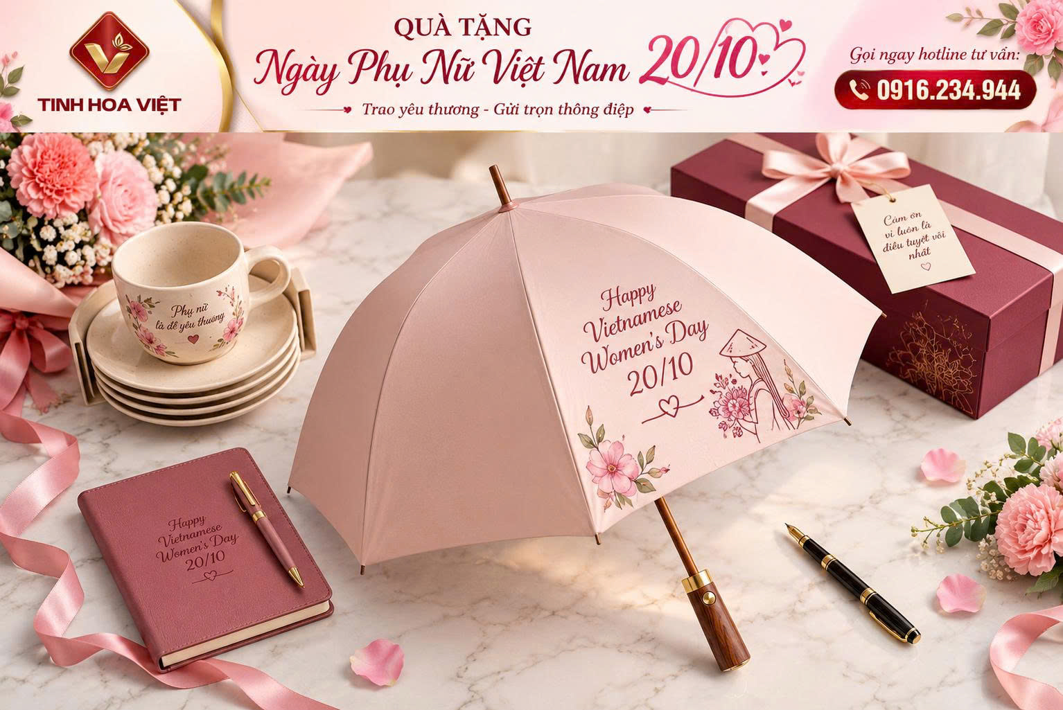 Quà Tặng Doanh Nghiệp 20/10 Lâm Đồng | In Logo Theo Yêu Cầu