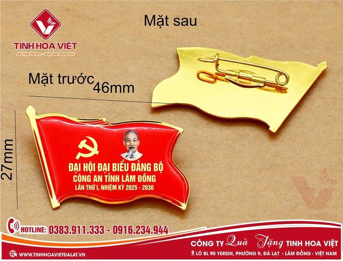 Nhận diện thương hiệu bằng quà tặng logo, huy hiệu tinh tế