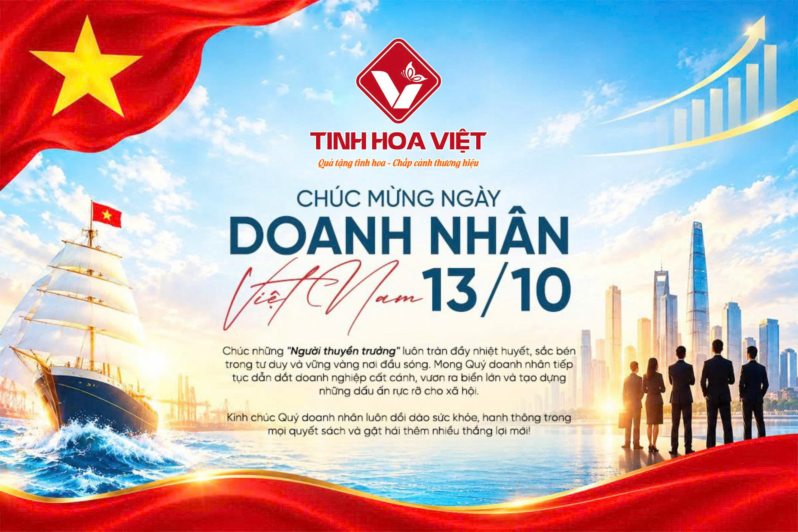 Tinh Hoa Việt Chúc Mừng Ngày Doanh Nhân Việt Nam 13/10