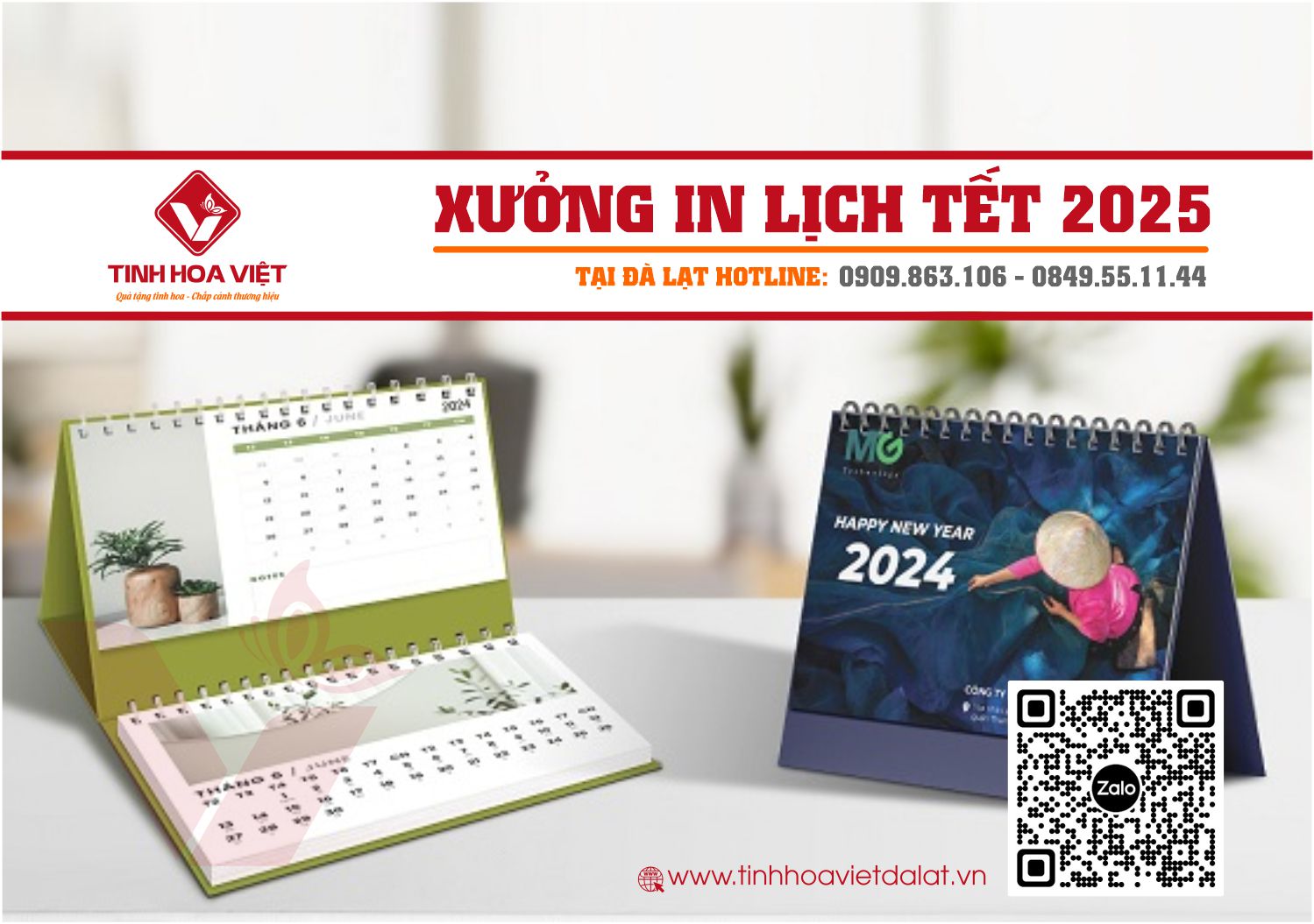 Xưởng In Lịch Tết 2025 Tại Đà Lạt và Khu Vực Các Tỉnh Thành Lân Cận