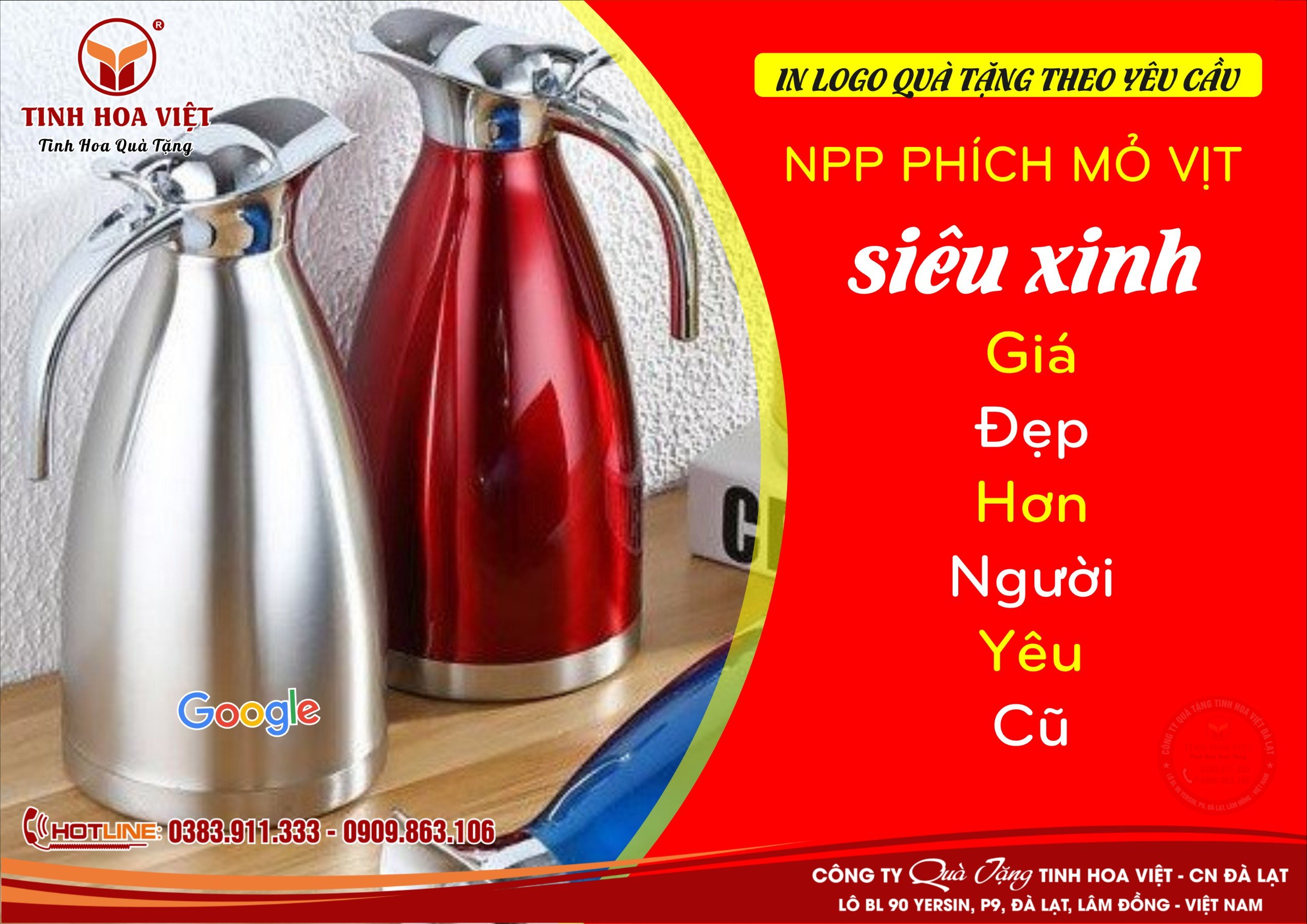NPP phích mỏ vịt - Quà tặng doanh nghiệp Tại Khu Vực Phía Nam