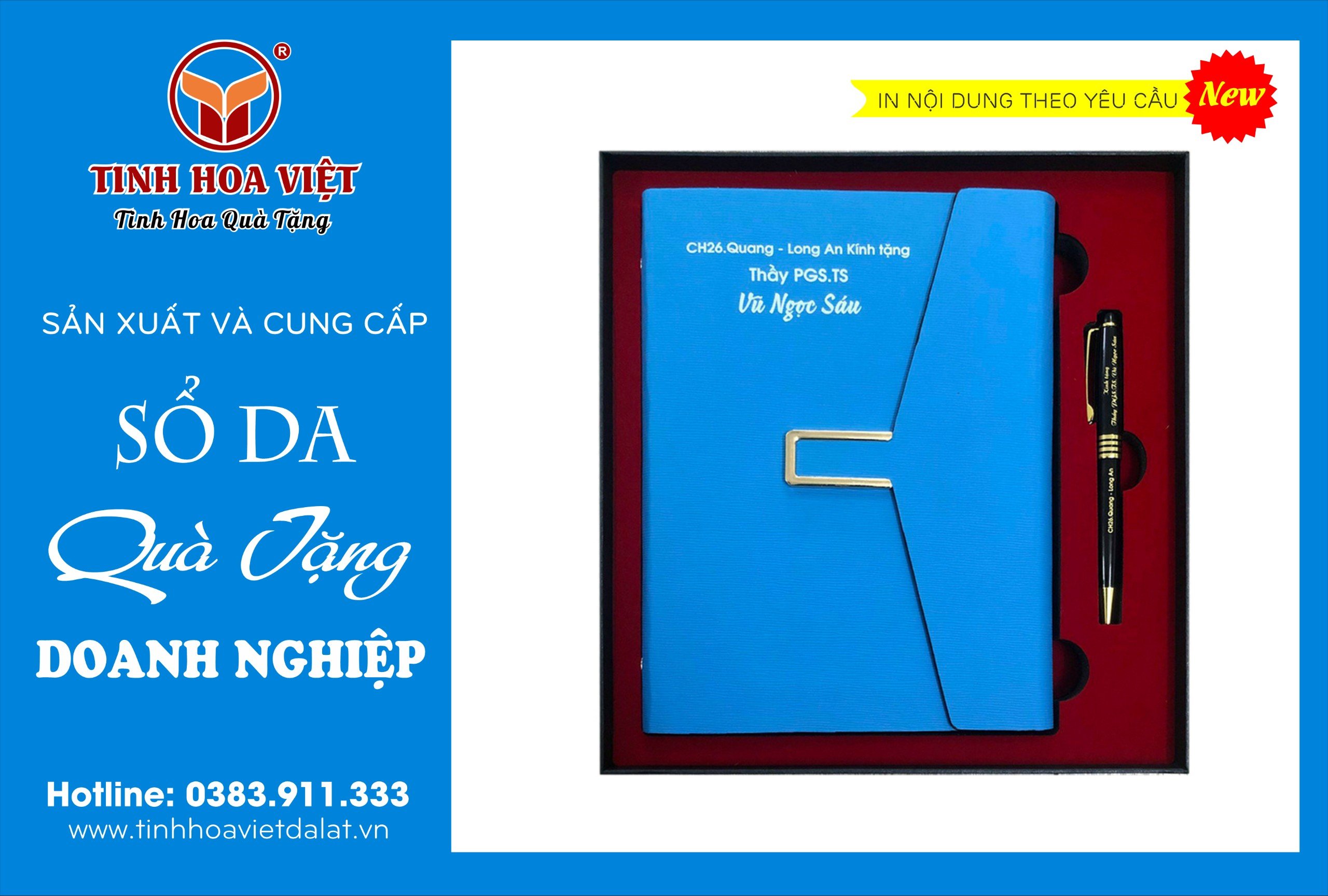 Tinh Hoa Việt - Cung Cấp In Ấn Sổ Da Theo Yêu Cầu