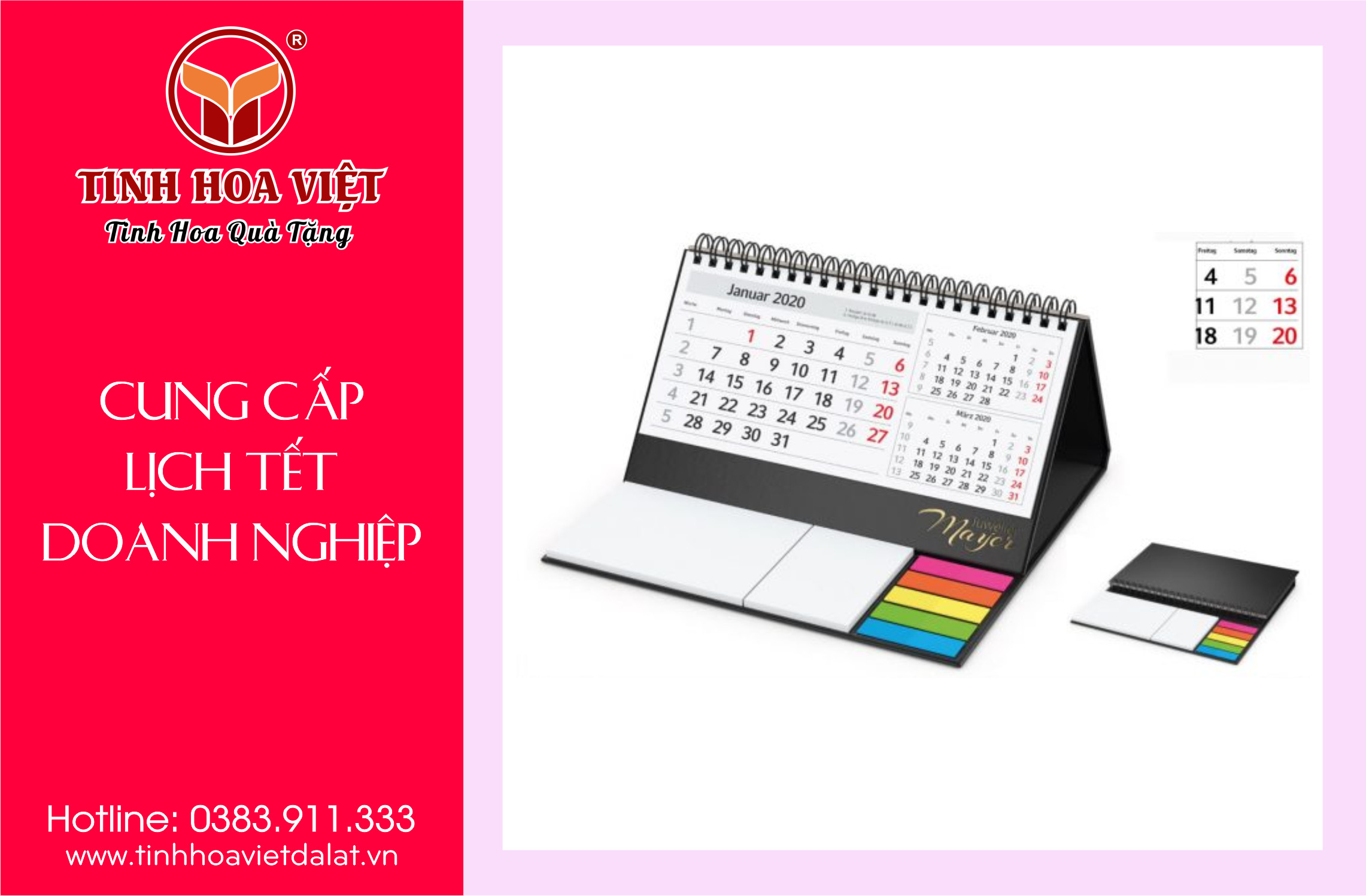 Mẫu Lịch Tết Đẹp Dành Cho Doanh Nghiệp 2024