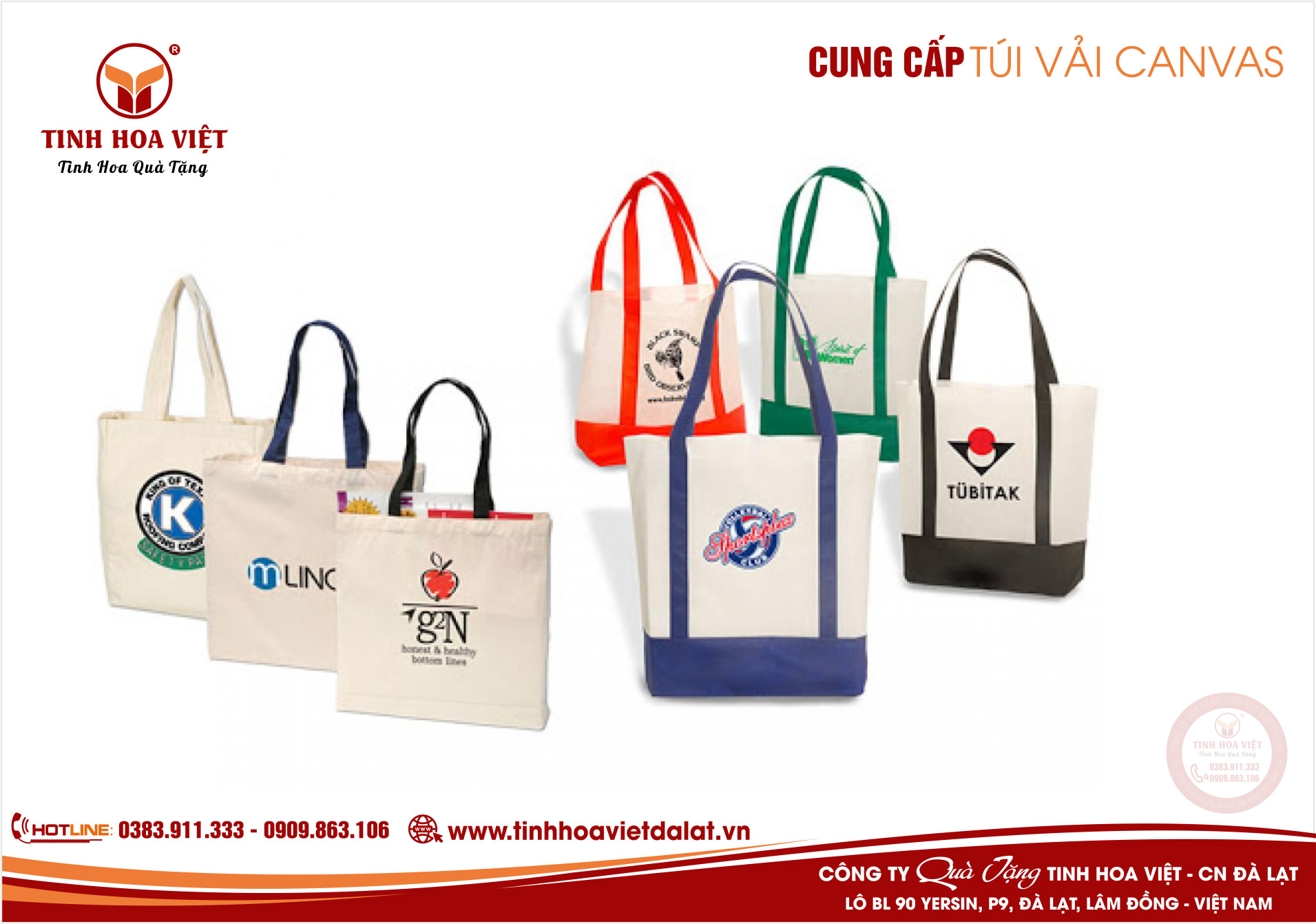 Nhà Cung Cấp Túi Canvas giá rẻ Tại Đà Lạt I Hotline 0383.911.333