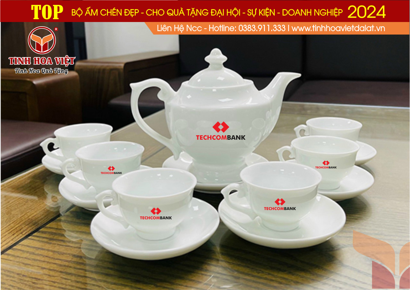 Mẫu Ấm Chén Quà Tặng Đại Hội Doanh Nghiệp Được Ưa Chuộng Nhất