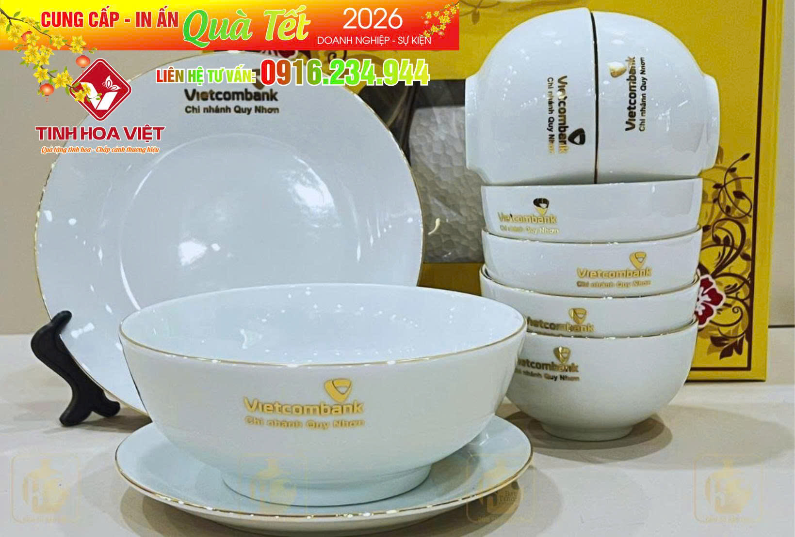 Quà tặng doanh nghiệp in logo gốm sứ | Giải pháp marketing bền vững 2026