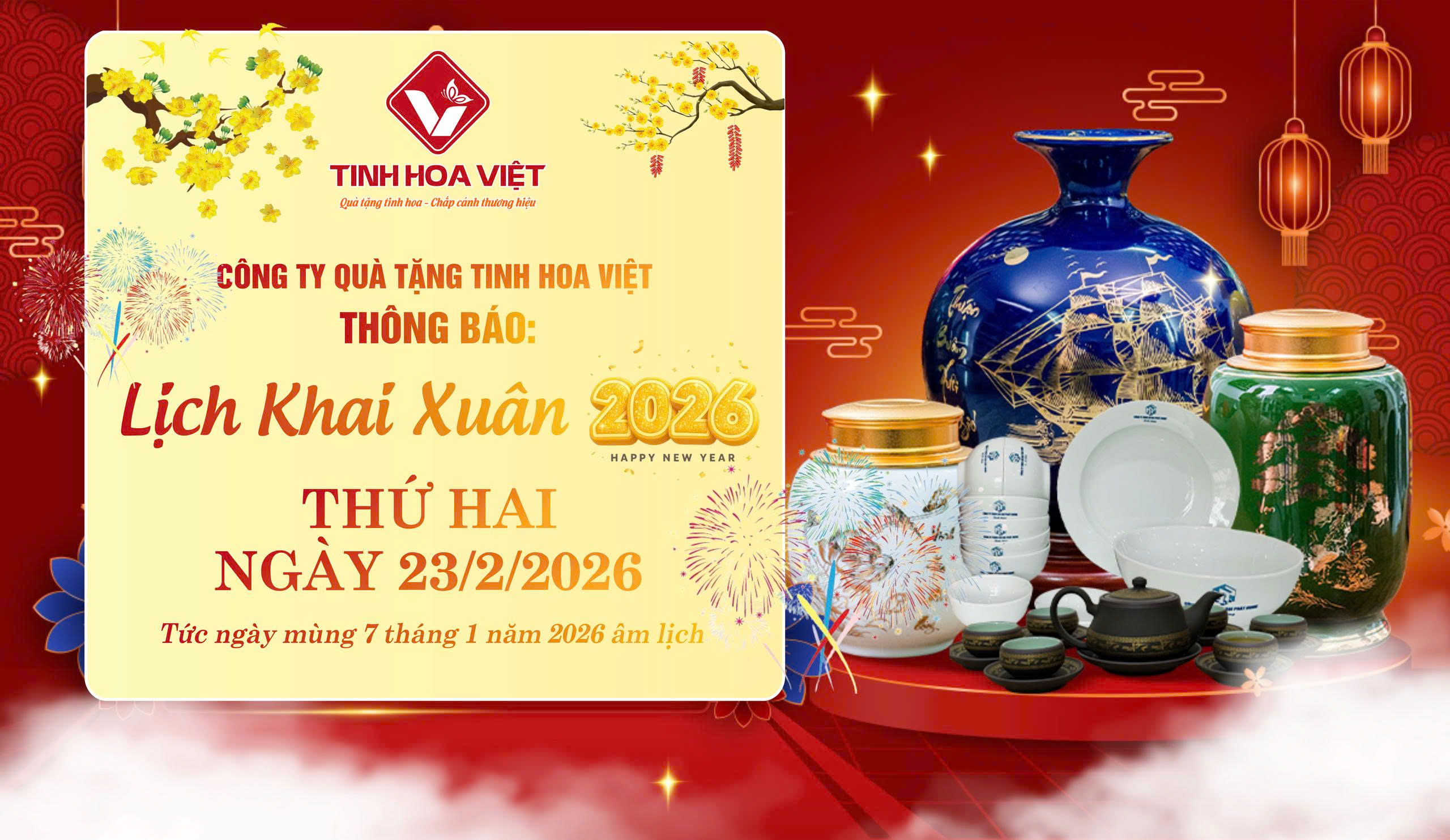 Thông Báo Lịch Khai Xuân Tinh Hoa Việt 2026